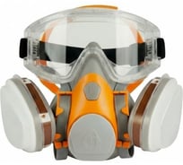 Комплект защиты от химии с угольными фильтрами J-SET6500 и защитные очки, размер L Jeta Safety J-SET6500-2201-L