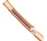 Петля из дайнемы оранжево-белая для такелажа ICE ROCK IR 0945.orange 150 см, шир. 10 мм 1