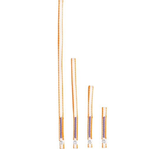 Оттяжка из дайнемы оранжево-белая ICE ROCK IR 0940.orange 25 см, шир. 10 мм