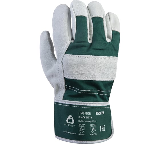 Перчатки комбинированные кожаные краги из спилка А, размер 10/XL Jeta Safety JRG-8011 1