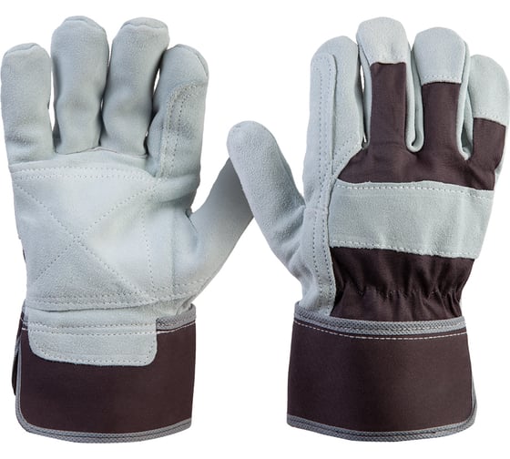 Перчатки комбинированные кожаные с усилением ладони, размер 10/XL Jeta Safety JRG-7021