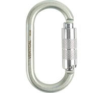 Карабин овальный стальной люкс с автоматической защёлкой Keylock для альпинизма Vertical ver 02387687