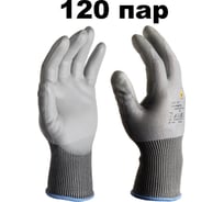 Перчатки сверхпрочные от порезов Jeta Safety (120 пар) из полиэтилена с полиуретановым покрытием, размер 9/L JCP-151-box-L