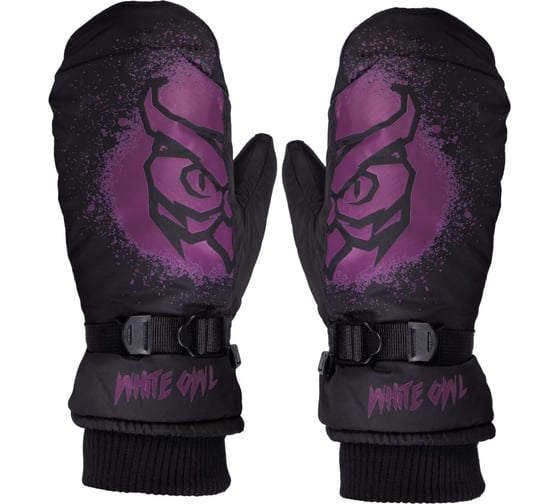 Варежки зимние White Owl Pro mitt WMNS, размер L, черный с пурпурным W113442