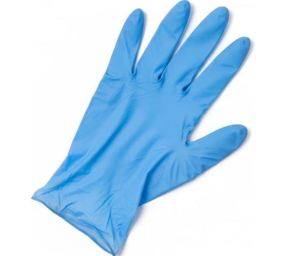 Перчатки нитровиниловые неопудренные Рыжий кот 100 шт, размер M 111217