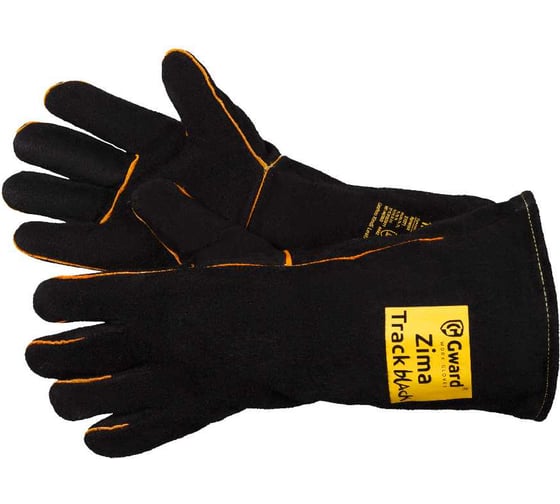 Краги спилковые утепленные GWARD Track Black Zima индивидуальная упаковка 1 пара (размер 11 (XXL)) XY071/XXL1