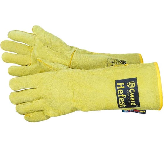 Краги спилковые GWARD Hefest индивидуальная упаковка 1 пара (размер 11 (XXL)) XY400/XXL1