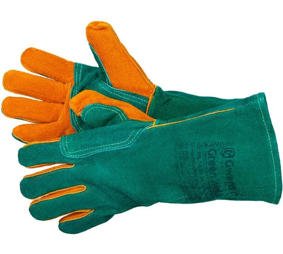 Краги спилковые GWARD Green Welder индивидуальная упаковка 1 пара (размер 11 (XXL)) XY239/XXL1