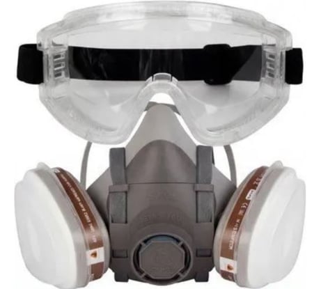 Химический защитный комплект с очками Jeta Safety J-SET5500-2201-M