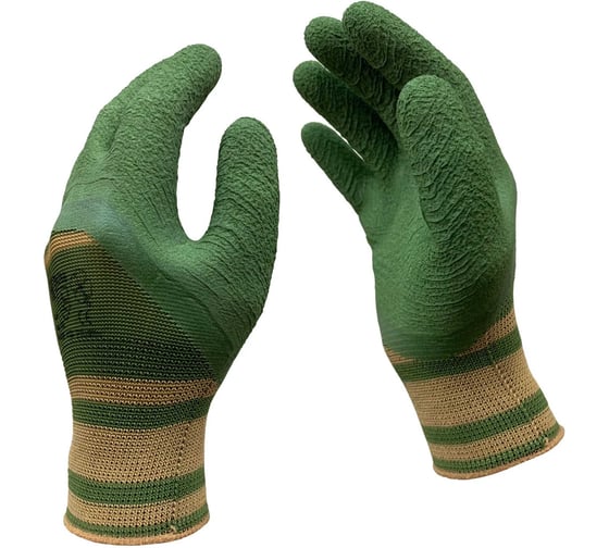 Перчатки нейлоновые Master-Pro® 200 пар с рельефным латексным покрытием ШКВАЛ, размер 10 (XL), 5413-NLASHK-200