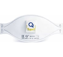 Респиратор трехпанельный О2 3111 FFP1 NRD с клапаном выдоха, 10 шт. в упаковке 3111-10