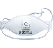 Респиратор трехпанельный О2 3311 FFP1 NRD с клапаном выдоха, 10 шт. в упаковке 3311-10