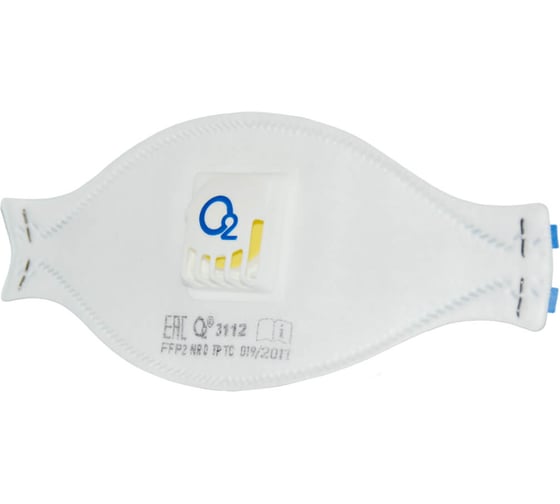 Респиратор трехпанельный О2 3112 FFP2 NRD с клапаном выдоха, 10 шт. в упаковке 3112-10