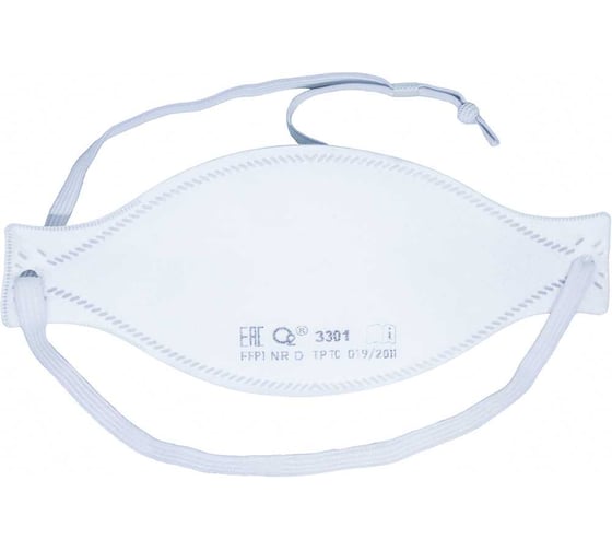 Респиратор трехпанельный О2 3301 FFP1 NRD без клапана выдоха, 10 шт. в упаковке 3301-10