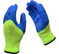 Перчатки рабочие утепленные Master-Pro® 100 пар НОРД (ТОБОЛ) махровые акриловые с латексным покрытием, размер 10 (XL), 7407-AQLTOB-100