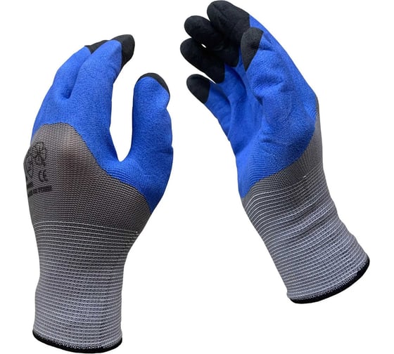 Перчатки рабочие нейлоновые Master-Pro® 50 пар с двойным латексным покрытием ТОРРОН (ЦИКЛОН), размер 10 (XL), 3513-NLATSI-50