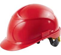 Каска строительная защитная SEBMET красная с храповым механизмом TD109051001