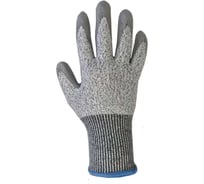 Перчатки антипорезные HPPE (TAEKI5) с ПУ покрытием, серые с серым, PL110, р11 (К) Armprotect 4620207787267