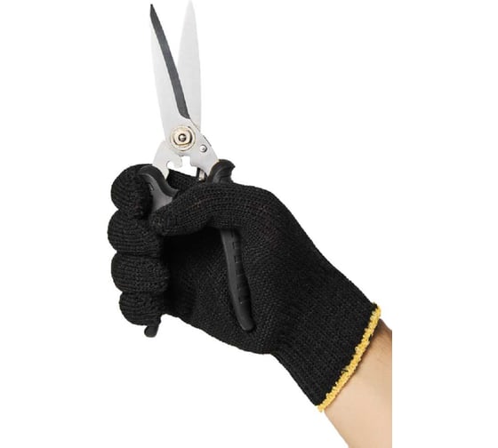 Перчатки трикотажные ООО "ТК "НИЖТЕКСТИЛЬ" 7,5 кл 5-нитка без ПВХ чёрный 250 пар П 11