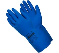 Перчатки латексные ADM Professional (KЩС), L, синие 135076