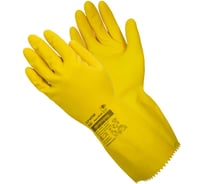 Перчатки латексные ADM Professional (KЩС), M, желтые 135077