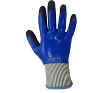 Перчатки антипорезные HPPE (TAEKI5) с нитр+вспененное нитрил покр, синие с черн, PL200, р 11(К) Armprotect 4620207787182