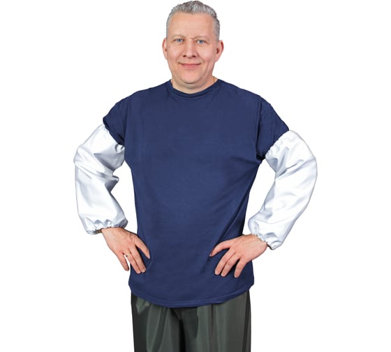 Нарукавники влагозащитные 918-92-124 белый рост 146-188 БЕРТА