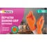 Перчатки нитриловые PATERRA Diamond Grip, размер L, оранжевые, 50 шт. в уп., 402-992 1
