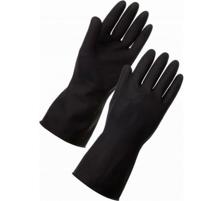 Хозяйственные латексные перчатки UNITRAUM черные, р. M/8 UN-WJID6008
