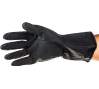 Хозяйственные латексные перчатки UNITRAUM черные, р. XL/10 UN-WJID6010