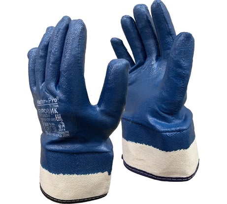 Рабочие краги с нитриловым покрытием Master-Pro® БУРОВИК, 10 пар 8330-CNI-10