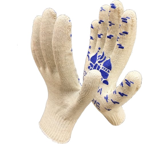Рабочие перчатки Master-Pro® FROM RUSSIA WITH GLOVE 10 класс вязки, 10 пар 2310-FRWG-10-PVC 1