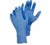 Одноразовые текстурированные перчатки TEGERA нитрил, 100 шт, размер 7 84501-7