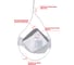 Полумаска фильтрующая для защиты от аэрозолей FAROS PROTECTION FR 4310 FFP3 NR D с клапаном выдоха, PREMIUM WHITE (10шт в уп) 00-00002500 4