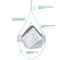 Полумаска фильтрующая для защиты от аэрозолей FAROS PROTECTION FR 4110 FFP1 NR D с клапаном выдоха, PREMIUM (10шт в уп) 00-00002491 5