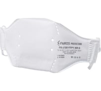 Полумаска фильтрующая для защиты от аэрозолей FAROS PROTECTION FR 4100 FFP1 NR D без клапана выдоха, PREMIUM (10шт в уп) 00-00002489