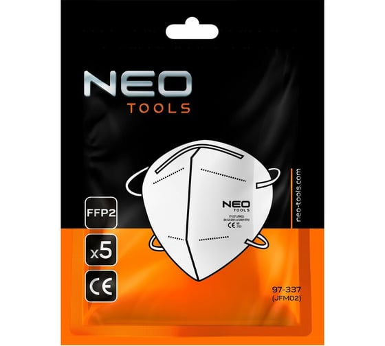 Противопылевая полумаска NEO Tools FFP2, 5 шт. 97-337