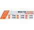 Перчатки нитриловые сверхпроч с текстурой SFM MEGA TEX ORANGE DE 25 пар, р M, ЧЗ, шк3208 702144 2