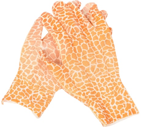 Садовые перчатки РемоКолор из полиэстера, с полимерным покрытием ладони и пальцев, размер L 24-2-027