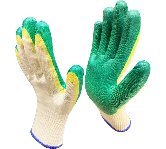 Перчатки рабочие СТАНДАРТ-2Л, х/б с двойным латексным покрытием, 100 пар Master-Pro® 3013-CLA2-100