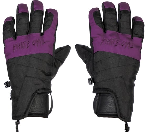 Перчатки зимние White Owl Pro gloves WMNS, размер S, черный c пурпурным W113431