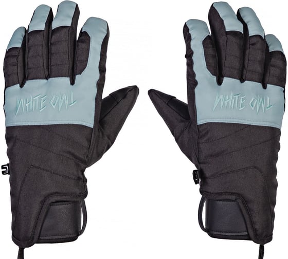 Перчатки зимние White Owl Pro gloves WMNS, размер S, черный c голубым W113434