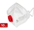 Противоаэрозольный респиратор Бриз-1106М FFP3 с клапаном SAMGRUPP 10 шт SR-07201106М-10 1