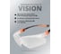 Очки защитные Jeta Safety (12 шт) от ЗАПОТЕВАНИЯ, открытые, прозрачные линзы, JSG-5891-pack 4