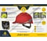 Защитная строительная каска Delta Plus DIAMOND VI WIND из ABC с вентиляцией красного цвета DIAM6WTRROFL 3