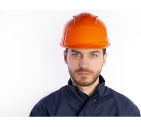 Защитная каска из полипропилена с вентиляцией Delta Plus QUARTZ UP IV оранжевая QUARUP4OR