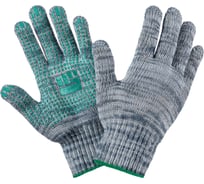 Трикотажные перчатки Фабрика перчаток, стандарт, с ПВХ, 7.5 класс, 5 нитей, серые, р.М 5-75-СТ-СЕР-(M)