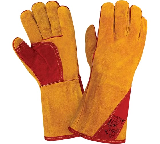 Перчатки 2Hands (краги) (Siberia) Т12-11-ru, р-р 11,5, спилок КРС/хлопок, лен, швы Kevlar Т12-11-ru - 11,5 Siberia