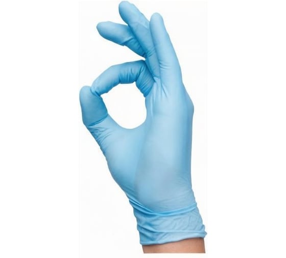 Нитриловые перчатки EcoLat Perchachi голубые, 100шт, размер XS 3534/XS