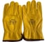 Перчатки LABOR PROTECTION желтые, из кожи, размер 10.5 D102 1